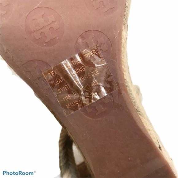 Tory Burch natural Camelia jute wedge sandals - Picture 9 of 12